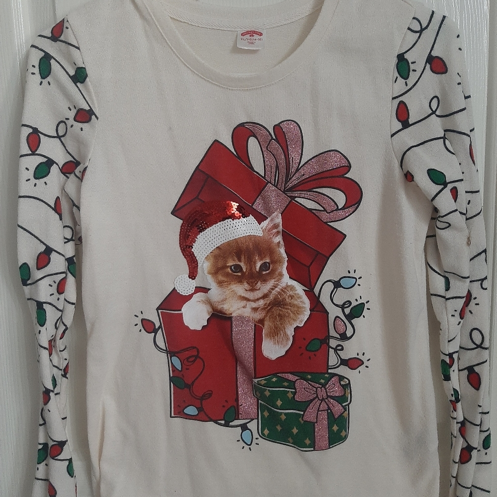 Holiday Cat Sweater